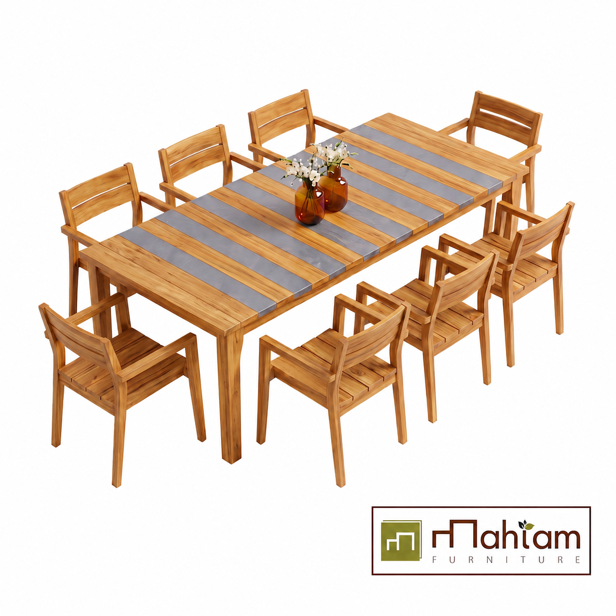 Recycled Teak and Plastic Outdoor Set M-sto01
