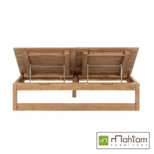 Recycled Teak Double Sun Lounger 215 M-dsb01 - Image 4