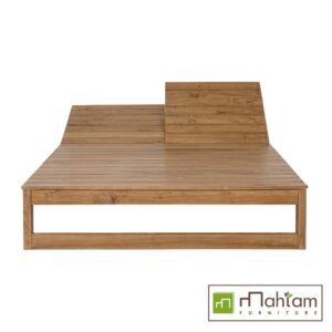 Recycled Teak Double Sun Lounger 215 M-dsb01