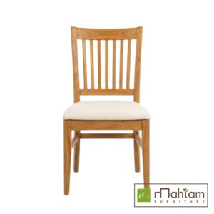 Recycled Teak Slatted-Back Dining Chair M-krm01