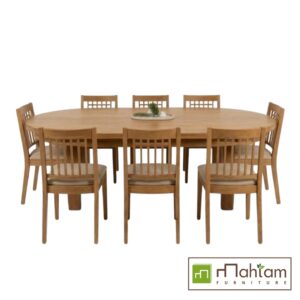 Recycled Teak Oval Dining Table M-odt01