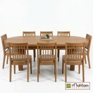 Recycled Teak Oval Dining Table M-odt01
