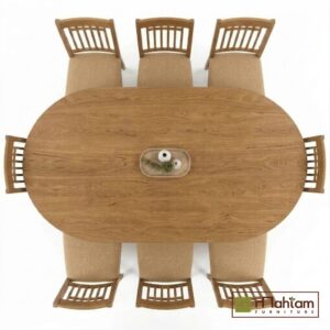 Recycled Teak Oval Dining Table M-odt01 - Image 3
