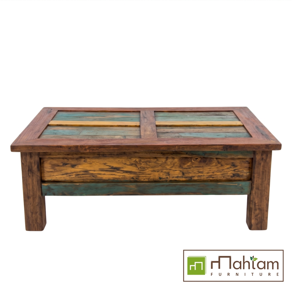 Eco-Friendly Recycled Boat Wood Coffee Table M-rb01