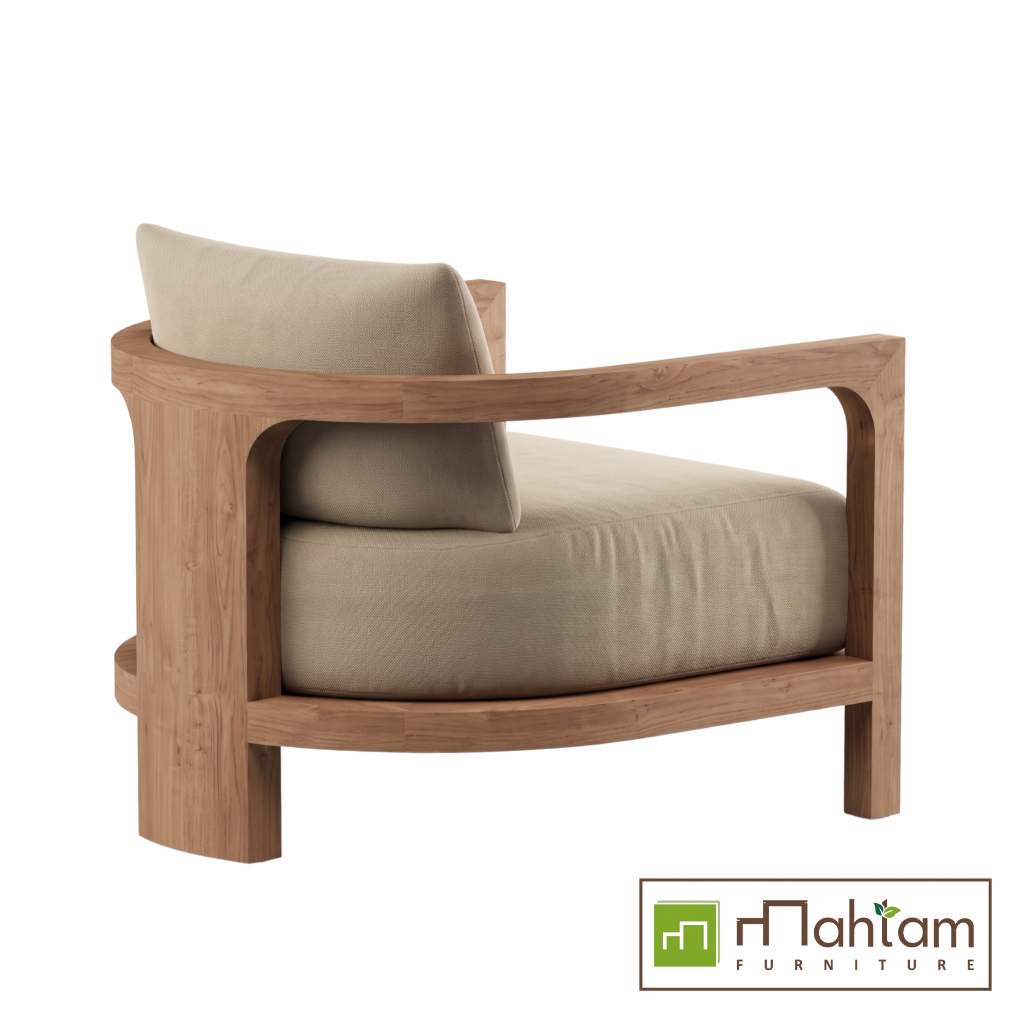 Organic Modern Sculptural Teak Lounge Chair M-rtf12 - Image 2