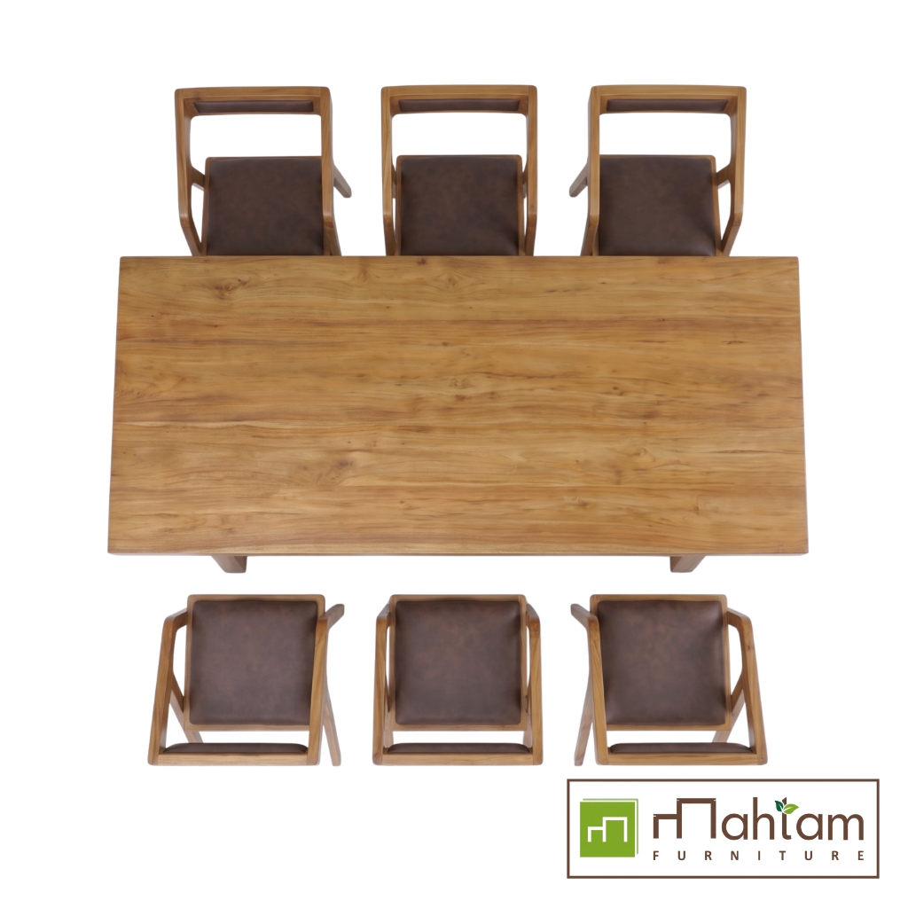Modern Solid Wood 7-Piece Architectural Dining Set M-rtf23 - Image 4