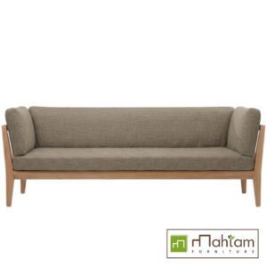 Alternative view of Scandinavian-Modern Upholstered Teak Sofa MFDBe-08