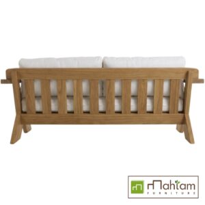 Modern Architectural X-Frame Teak Sofa MFDBe-09 - Image 3