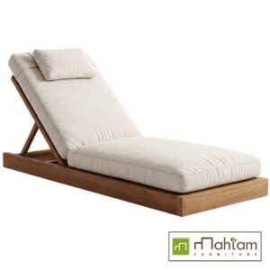 Ultra-Low Profile Teak Platform Sun Lounger MFLC-04