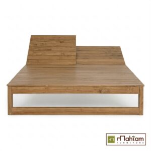 Recycled Teak Double Sun Lounger 215 M-dsb01